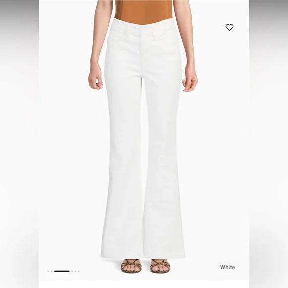 NWT Good American White Good Legs Flare Jeans - Picture 1 of 12